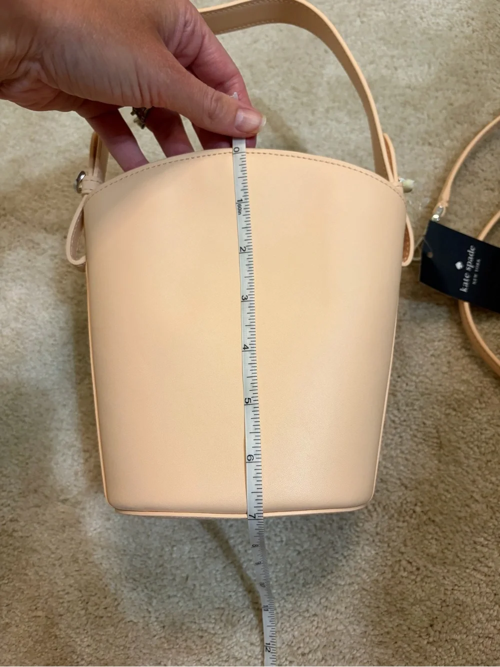 kate spade Flora Bucket Bag in Crisp Peach NWT MSRP $449